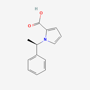 molecular formula C13H13NO2 B599853 (R)-1-(1-phenylethyl)-1H-Pyrrole-2-carboxylic acid CAS No. 173989-76-9