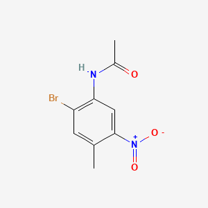 molecular formula C9H9BrN2O3 B599857 N-(2-Bromo-4-methyl-5-nitrophenyl)acetamide CAS No. 16503-61-0