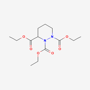 molecular formula C13H22N2O6 B599858 Triethyl tetrahydropyridazine-1,2,3-tricarboxylate CAS No. 150927-67-6