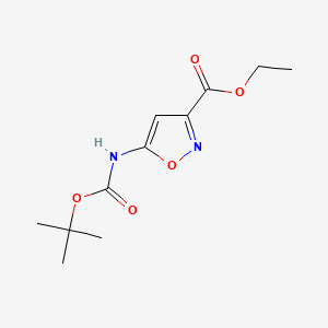 Ethyl 5-((tert-butoxycarbonyl)amino)isoxazole-3-carboxylate
