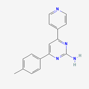 molecular formula C16H14N4 B599861 4-(4-Methylphenyl)-6-(4-pyridinyl)-2-pyrimidinylamine CAS No. 914675-01-7