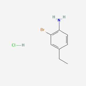 molecular formula C8H11BrClN B599869 2-Bromo-4-ethylaniline hydrochloride CAS No. 182678-10-0
