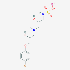 molecular formula C13H20BrKN2O6S B5998733 potassium;N-[3-[[3-(4-bromophenoxy)-2-hydroxypropyl]-methylamino]-2-hydroxypropyl]sulfamate 