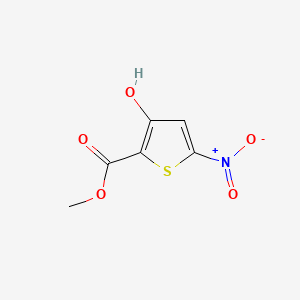 molecular formula C6H5NO5S B599876 Methyl 3-hydroxy-5-nitrothiophene-2-carboxylate CAS No. 89380-77-8