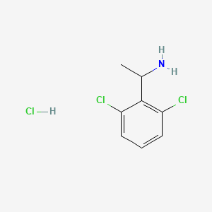 molecular formula C8H10Cl3N B599880 1-(2,6-Dichlorophenyl)ethanamine hydrochloride CAS No. 172699-35-3