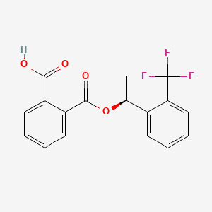 (S)-2-((1-(2-(trifluoromethyl)phenyl)ethoxy)carbonyl)benzoic acid
