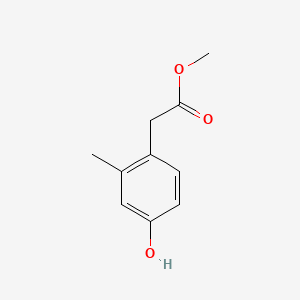 molecular formula C10H12O3 B599896 methyl 2-(4-hydroxy-2-methylphenyl)acetate CAS No. 114474-04-3