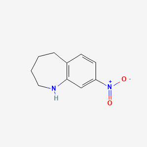 molecular formula C10H12N2O2 B599899 8-Nitro-2,3,4,5-tetrahydro-1H-benzo[b]azepine CAS No. 17422-54-7