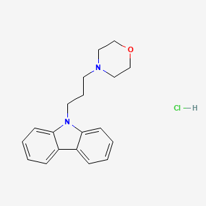 molecular formula C19H23ClN2O B5999069 4-(3-Carbazol-9-ylpropyl)morpholine;hydrochloride 