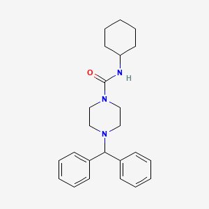 molecular formula C24H31N3O B5999109 4-benzhydryl-N-cyclohexylpiperazine-1-carboxamide CAS No. 401578-04-9
