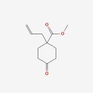 molecular formula C11H16O3 B599914 Methyl 1-allyl-4-oxocyclohexanecarboxylate CAS No. 156631-02-6