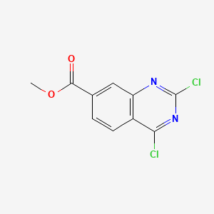 molecular formula C10H6Cl2N2O2 B599916 Methyl 2,4-dichloroquinazoline-7-carboxylate CAS No. 174074-89-6