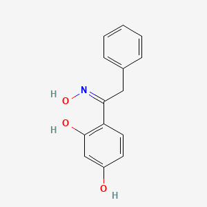 molecular formula C14H13NO3 B5999228 4-[(1Z)-N-hydroxy-2-phenylethanimidoyl]benzene-1,3-diol 