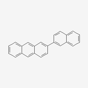 molecular formula C24H16 B599933 2-(Naphthalen-2-yl)anthracene CAS No. 15248-70-1