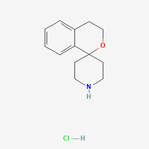 molecular formula C13H18ClNO B599935 Spiro[isochroman-1,4'-piperidine] hydrochloride CAS No. 173943-98-1