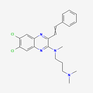 N~1~-[6,7-Dichloro-3-(2-phenylethenyl)quinoxalin-2-yl]-N~1~,N~3~,N~3~-trimethylpropane-1,3-diamine