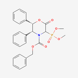 molecular formula C26H26NO7P B599953 (5R,6S)-benzyl 3-(dimethoxyphosphoryl)-2-oxo-5,6-diphenylmorpholine-4-carboxylate CAS No. 145761-32-6