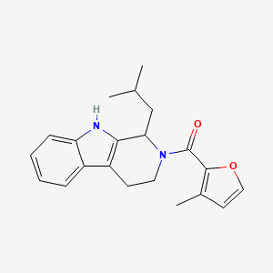 molecular formula C21H24N2O2 B5999550 1-isobutyl-2-(3-methyl-2-furoyl)-2,3,4,9-tetrahydro-1H-beta-carboline 