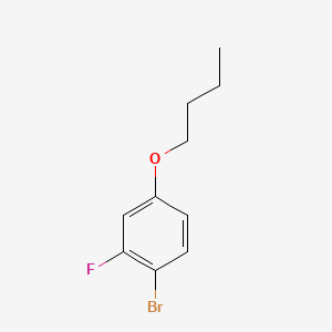 molecular formula C10H12BrFO B599960 1-Bromo-4-butoxy-2-fluorobenzene CAS No. 155854-29-8