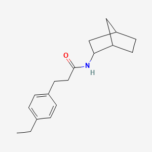 molecular formula C18H25NO B5999692 N-(bicyclo[2.2.1]hept-2-yl)-3-(4-ethylphenyl)propanamide 