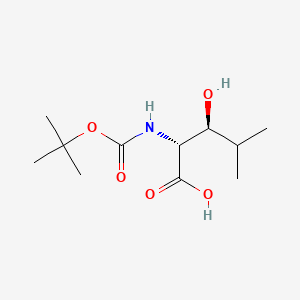 molecular formula C11H21NO5 B599974 Boc-(2R,3S)-2-amino-3-hydroxy-4-methylpentanoic acid CAS No. 182959-73-5