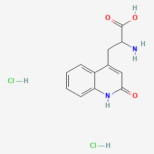 2-Amino-3-(2-oxo-1,2-dihydroquinolin-4-yl)propanoic acid dihydrochloride