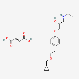 molecular formula C22H33NO7 B599980 Dextrobetaxolol (Z)-2-butenedioate salt CAS No. 108008-10-2