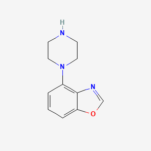 molecular formula C11H13N3O B599983 4-(Piperazin-1-yl)benzo[d]oxazole CAS No. 105684-82-0