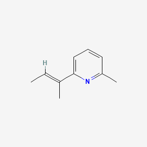 molecular formula C10H13N B599984 2-[(2E)-2-Buten-2-yl]-6-methylpyridine CAS No. 199617-32-8