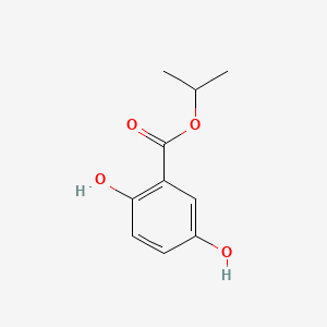 molecular formula C10H12O4 B599985 propan-2-yl 2,5-dihydroxybenzoate CAS No. 147993-48-4