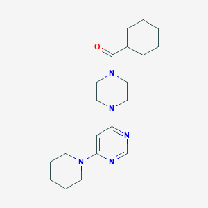 molecular formula C20H31N5O B5999858 Cyclohexyl-[4-(6-piperidin-1-ylpyrimidin-4-yl)piperazin-1-yl]methanone 