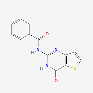 molecular formula C13H9N3O2S B5999911 N-(4-oxo-3H-thieno[3,2-d]pyrimidin-2-yl)benzamide 