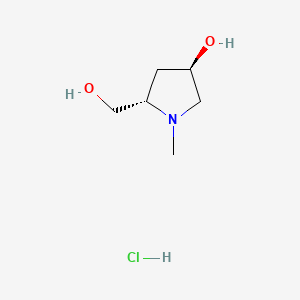 (3R,5S)-5-(hydroxymethyl)-1-methylpyrrolidin-3-ol hydrochloride