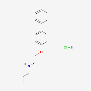 molecular formula C17H20ClNO B6000022 N-[2-(4-phenylphenoxy)ethyl]prop-2-en-1-amine;hydrochloride 