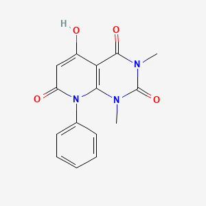 molecular formula C15H13N3O4 B600005 5-hydroxy-1,3-dimethyl-8-phenylpyrido[2,3-d]pyrimidine-2,4,7(1H,3H,8H)-trione CAS No. 137278-09-2
