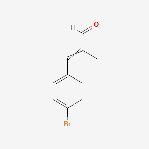 molecular formula C10H9BrO B600007 3-(4-Bromophenyl)-2-methylprop-2-enal CAS No. 105157-52-6