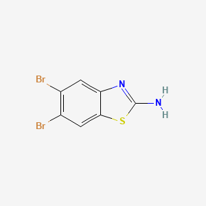 2-Amino-5,6-dibromobenzothiazole
