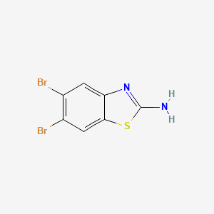 molecular formula C7H4Br2N2S B600025 2-Amino-5,6-dibromobenzothiazole CAS No. 127977-72-4