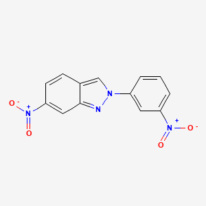 molecular formula C13H8N4O4 B6000300 6-nitro-2-(3-nitrophenyl)-2H-indazole 
