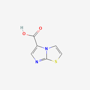 molecular formula C6H4N2O2S B600032 Imidazo[2,1-b]thiazole-5-carboxylic acid CAS No. 17782-81-9