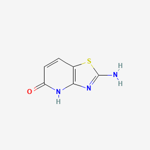 molecular formula C6H5N3OS B600035 2-Aminothiazolo[4,5-b]pyridin-5(4H)-one CAS No. 13575-44-5