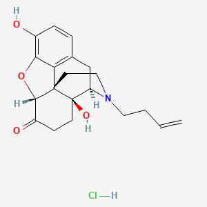 molecular formula C20H24ClNO4 B600038 N-(3-Butenyl) Noroxymorphone Hydrochloride CAS No. 131670-05-8