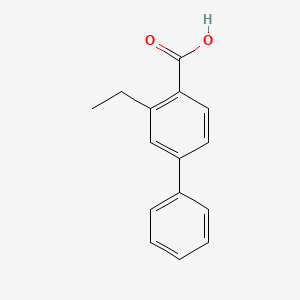 molecular formula C15H14O2 B600046 3-Ethyl-[1,1'-biphenyl]-4-carboxylic acid CAS No. 108478-11-1