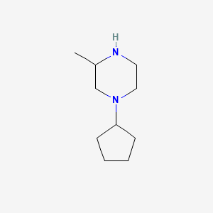 molecular formula C10H20N2 B600047 1-Cyclopentyl-3-methylpiperazine CAS No. 163526-35-0