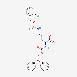 molecular formula C28H27ClN2O6 B600050 Fmoc-Orn(2-Cl-Z)-OH CAS No. 198561-86-3