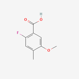 molecular formula C9H9FO3 B600052 2-Fluoro-5-methoxy-4-methylbenzoic acid CAS No. 870221-15-1