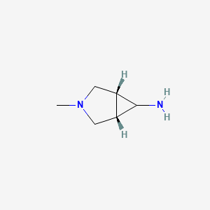molecular formula C6H12N2 B600055 外消旋-3-甲基-6-氨基-3-氮杂双环[3.1.0]己烷 CAS No. 164799-15-9