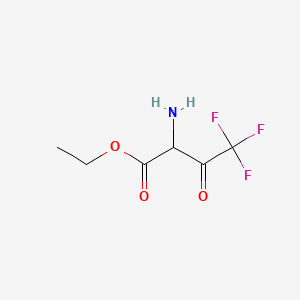 molecular formula C6H8F3NO3 B600058 Ethyl 2-amino-4,4,4-trifluoro-3-oxobutanoate CAS No. 122019-58-3