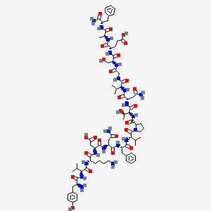 molecular formula C82H120N20O25 B600064 H-Tyr-val-lys-asp-asn-phe-val-pro-thr-asn-val-gly-ser-glu-ala-phe-NH2 CAS No. 198277-54-2