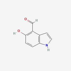 molecular formula C9H7NO2 B600065 5-Hydroxy-1H-indole-4-carbaldehyde CAS No. 19502-27-3
